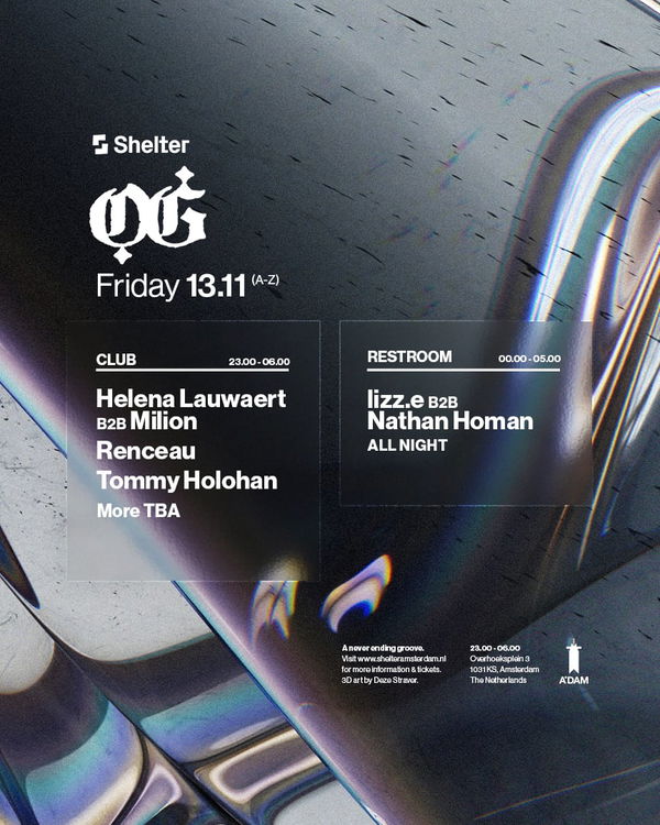 Renceau @ Shelter Amsterdam 2026-11-13