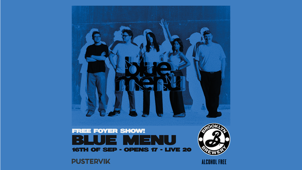 Blue Menu @ Pustervik 2026-09-16