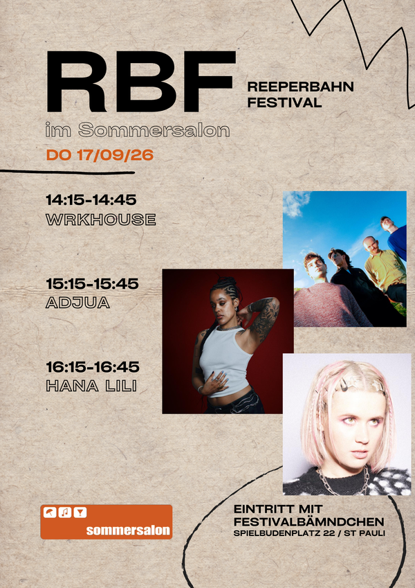 RBF - ReeperbahnFestival @ Summer Salon in the clubhouse 2026-09-17