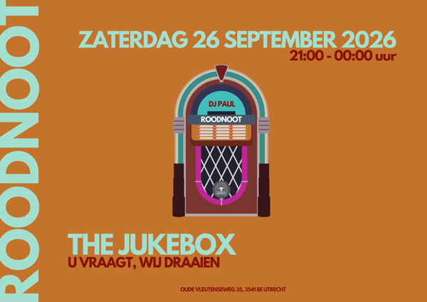 The Jukebox – U vraagt, wij draaien @ Stadsbrouwerij RoodNoot 2026-09-26