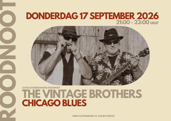 The Vintage Brothers @ Stadsbrouwerij RoodNoot 2026-09-17