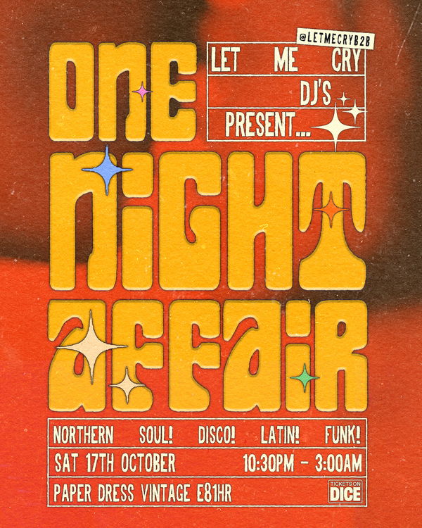 Let Me Cry DJs @ Paper Dress Vintage 2026-10-17