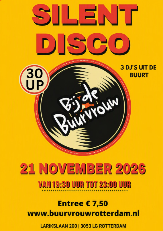 Silent Disco à la Buurvrouw @ Welkom Bij De Buurvrouw 2026-11-21