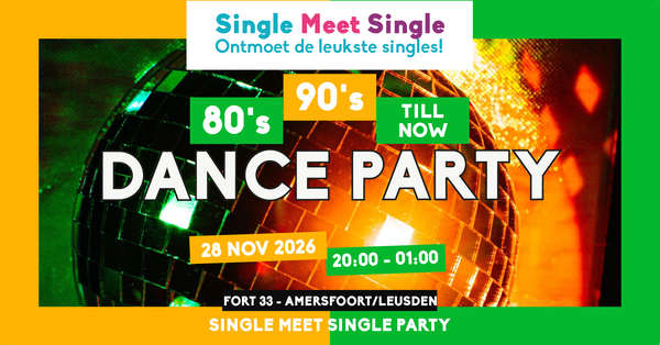 Single meet Single danceparty @ Fort33 | Poppodium | Live muziek | Cultuurcentrum 2026-11-28