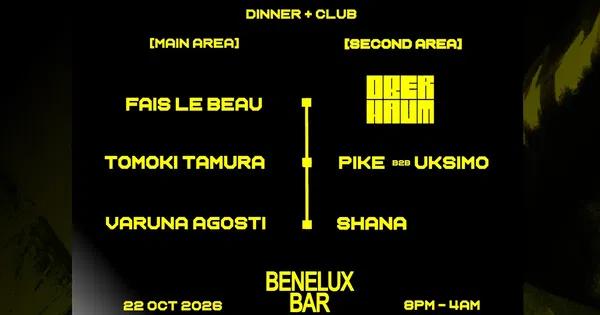Fais Le Beau @ Benelux Bar 2026-10-22