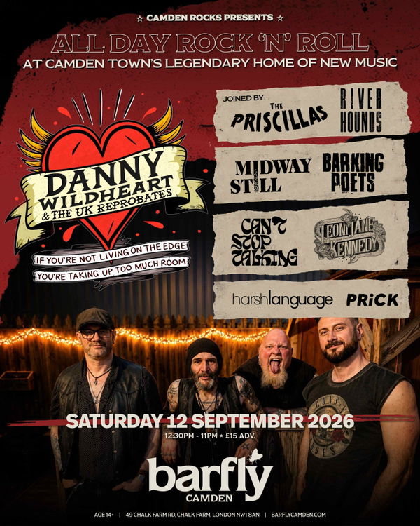 Danny Wildheart & The UK Reprobates @ The Camden Assembly Pub 2026-09-12