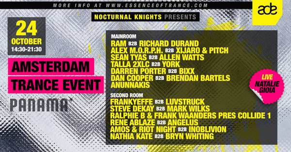 Amsterdam Trance Event- ADE @ Club Panama Amsterdam 2026-10-24