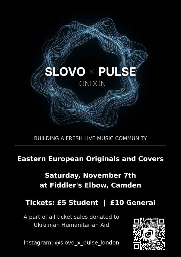 SLOVO @ The Fiddler's Elbow - Music Venue 2026-11-07