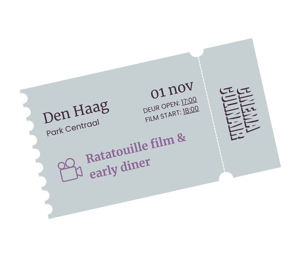 Ratatouille film & (early) diner @ Park Centraal Den Haag, part of Sircle Collection 2026-11-01