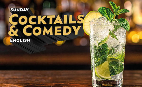 Cocktails & Comedy in English (CANCELLED) @ Comedy Café Amsterdam 2026-08-23