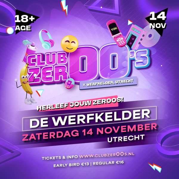 Club Zer00s – 14/11/2026 @ De Werfkelder 2026-11-14