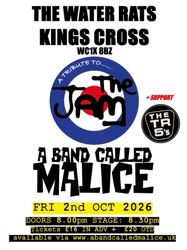 A Band Called Malice @ The Water Rats 2026-10-02