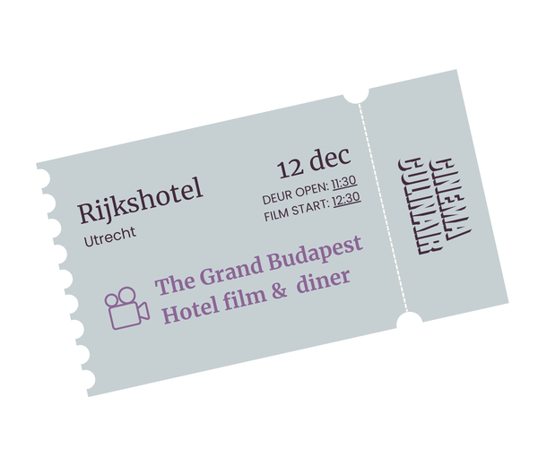 The Grand Budapest Hotel film & brunch @ Gansstraat 164 2026-12-12