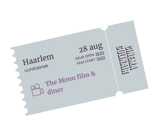 The Menu film & diner @ De Lichtfabriek | Haarlem 2026-08-28