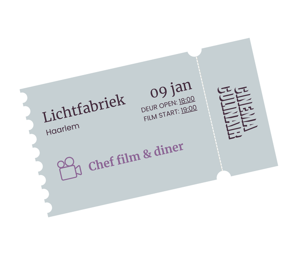 Chef film & diner @ De Lichtfabriek | Haarlem 2027-01-09