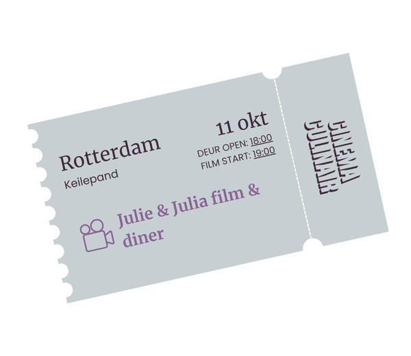 Julie & Julia film + diner @ Keilepand 2026-10-11
