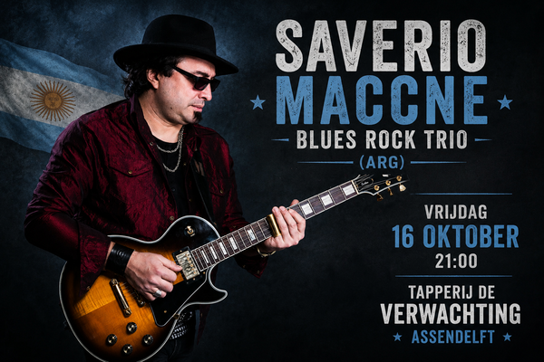 Saverio Maccne Blues Rock Trio @ Tapperij de Verwachting 2026-10-16