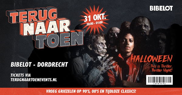 Halloween: Terug Naar Toen @ Bibelot Poppodium 2026-10-31