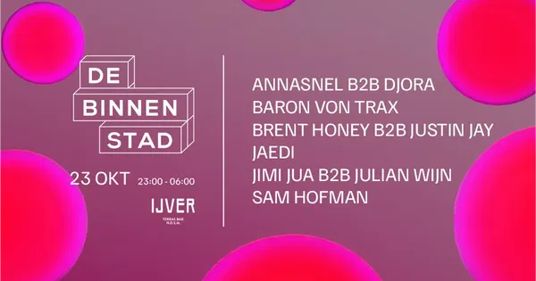Sam Hofman @ IJver | Restaurant & Evenementenlocatie NDSM Amsterdam-Noord 2026-10-23