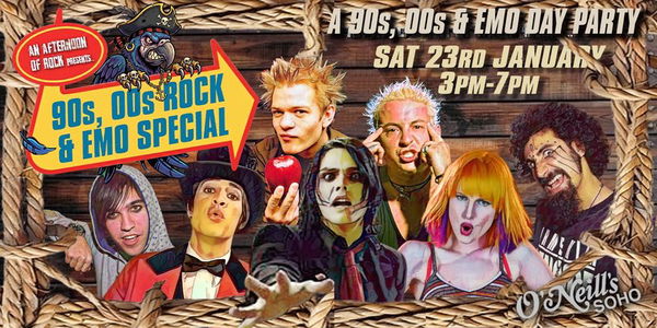 LONDON An Afternoon of Emo & 90s, 00s Rock, 3pm-7pm, Sat 23rd January @ Feeling Gloomy 2027-01-23