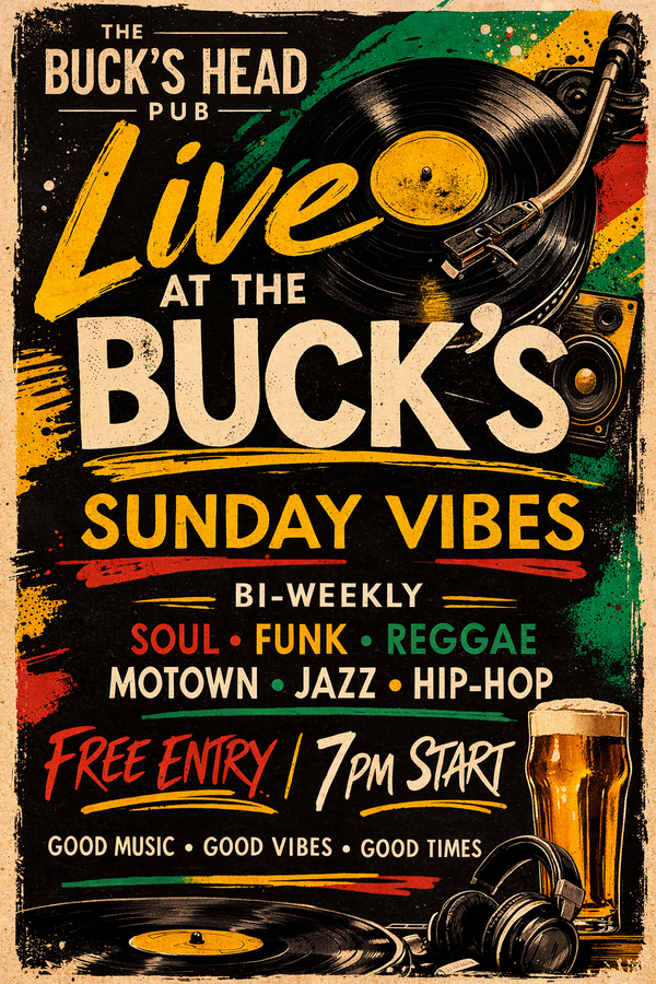 Live @ the Bucks - Sounds of Sunday @ Bucks Head 2026-12-20