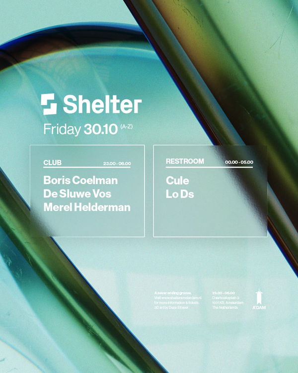 Boris Coelman @ Shelter Amsterdam 2026-10-30