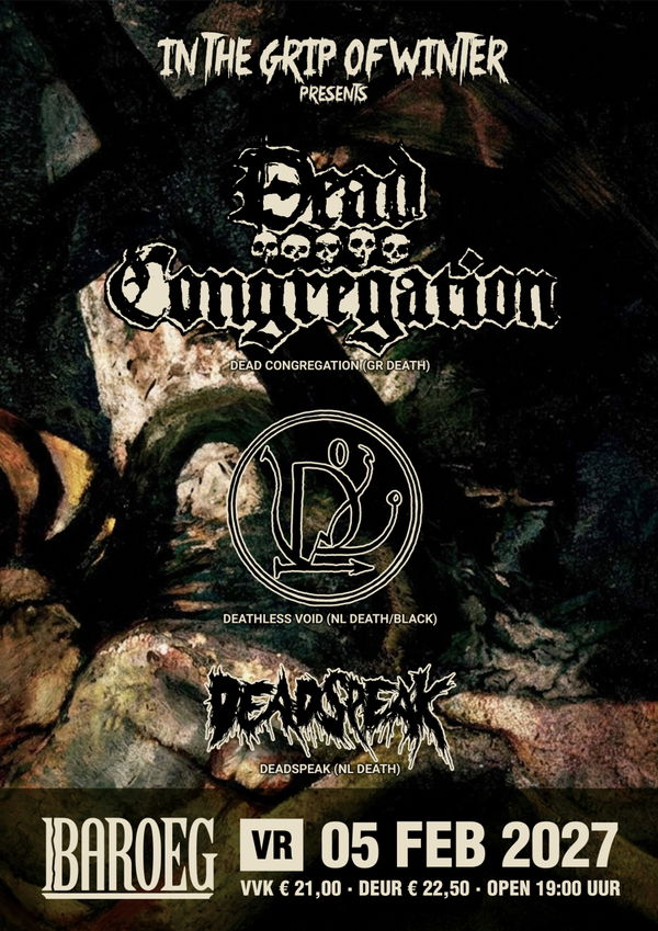 Dead Congregation @ Baroeg | Poppodium | Live muziek | Cultuurcentrum 2027-02-05