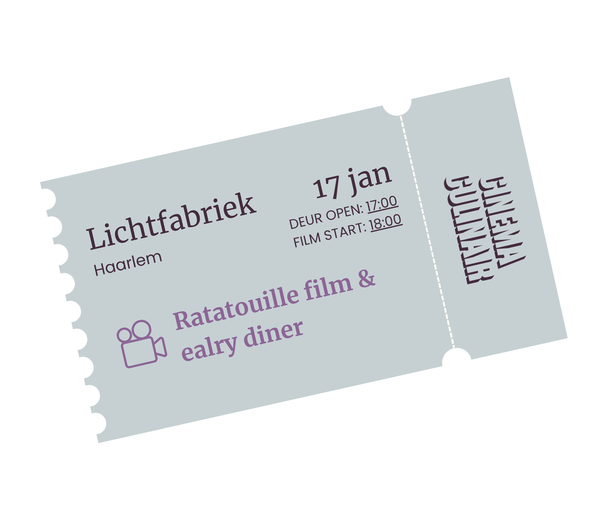 Ratatouille film & (early) diner @ De Lichtfabriek | Haarlem 2027-01-17