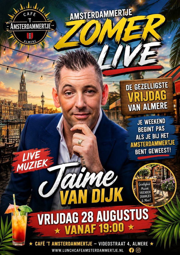 Jaime van Dijk @ Lunchcafé 't Amsterdammertje 2026-08-28