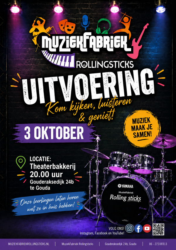 Muziekfabriek Rolling Sticks | 20:00 uur 