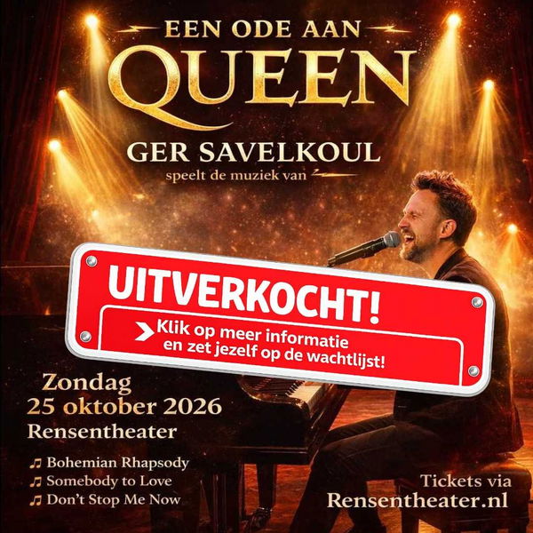 Ger Savelkoul @ Rensentheater Emmen 2026-10-25