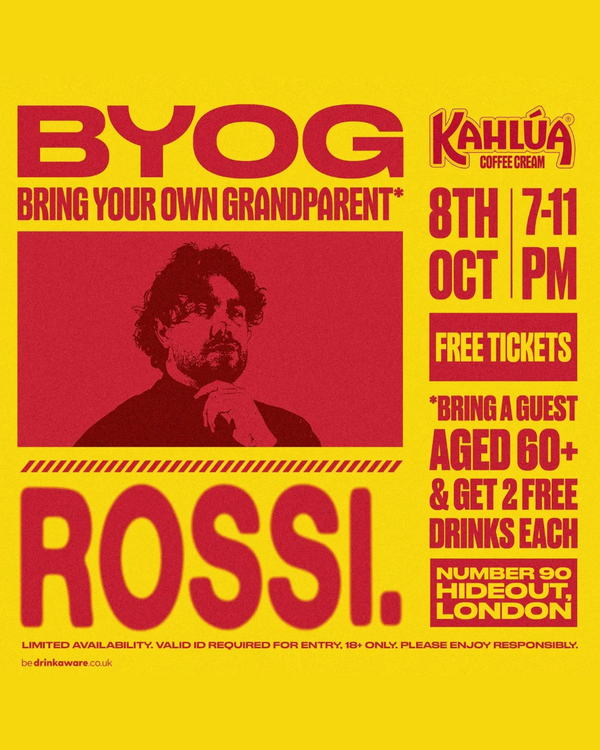 Rossi. @ Number 90 Bar Hackney Wick 2026-10-08